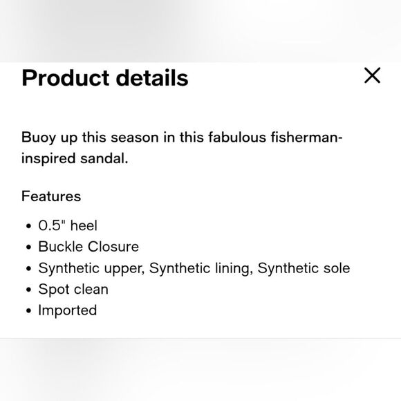 Franco Sarto Taylon Fisherman Sandals, Tan Size 10 - Picture 5 of 9